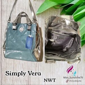 Simply Vera NWT - ice blue silver combination Bag
